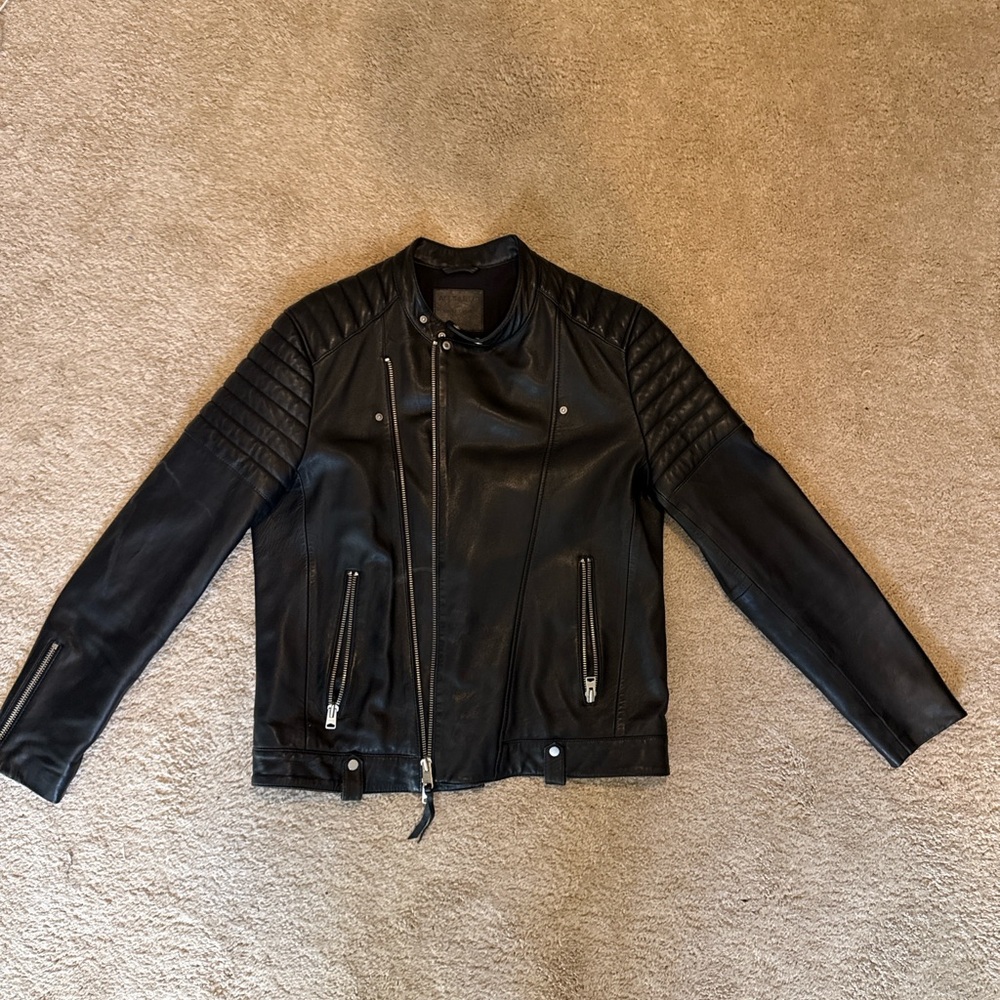 Black Leather Biker Jacket